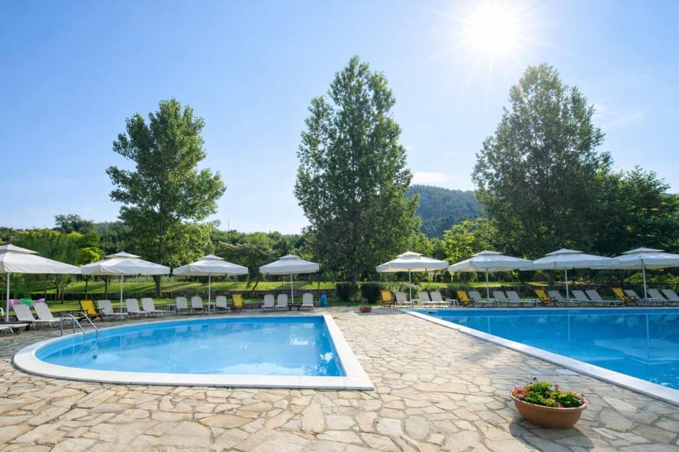 Day, Natural landscape, Mountain view, Pool view, Swimming pool, sunbed
