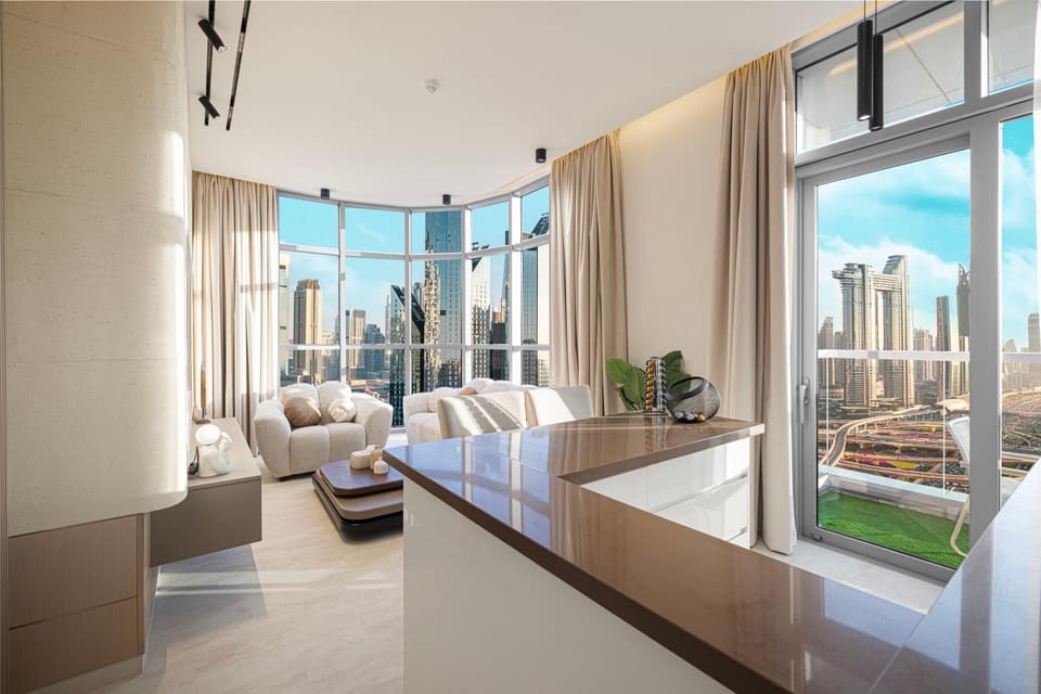 Nearby landmark, Coffee/tea facilities, View (from property/room), Balcony/Terrace, Kitchen or kitchenette, Living room, City view, Landmark view, Street view, kitchen