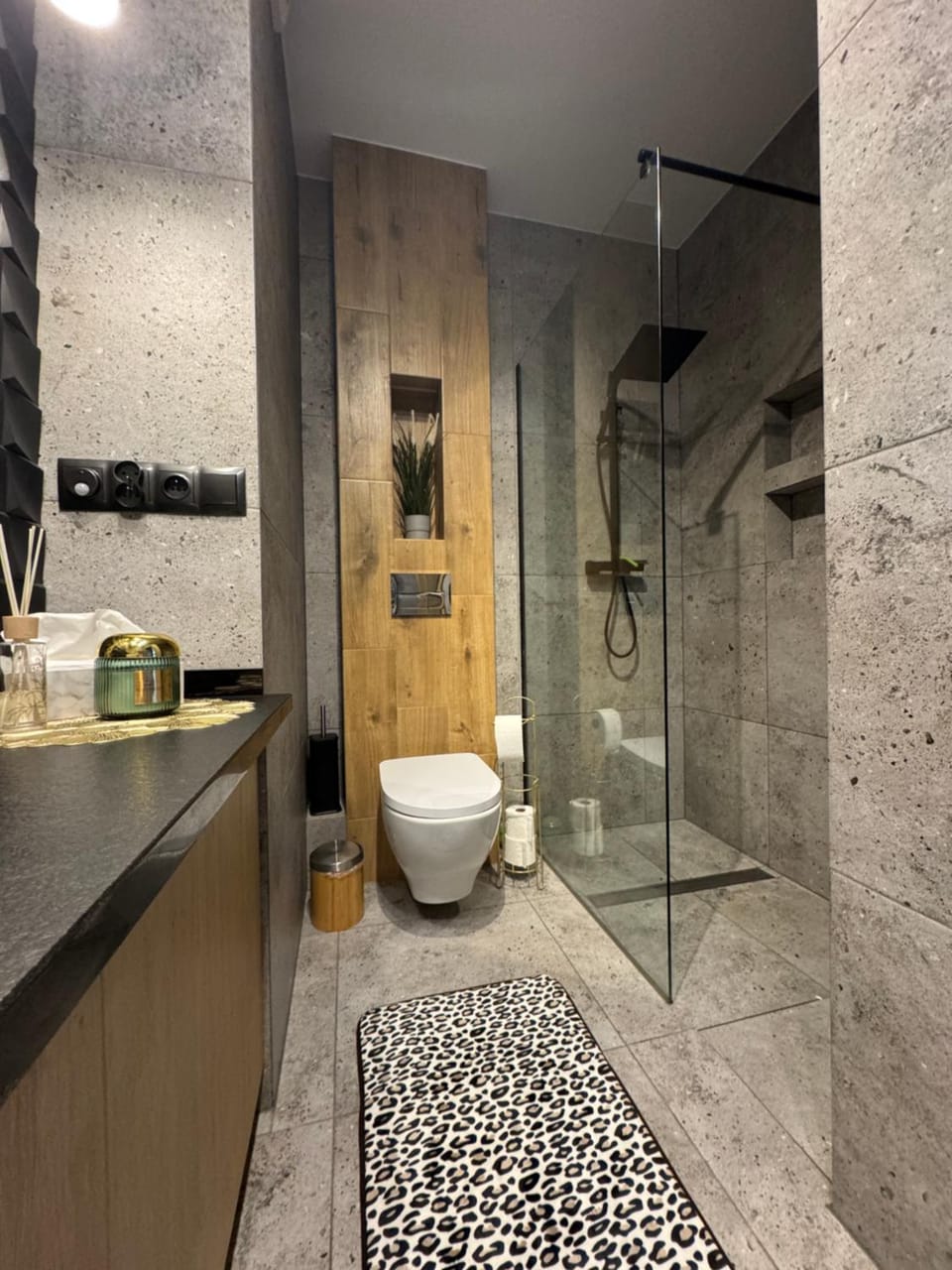 Shower, Toilet, towels