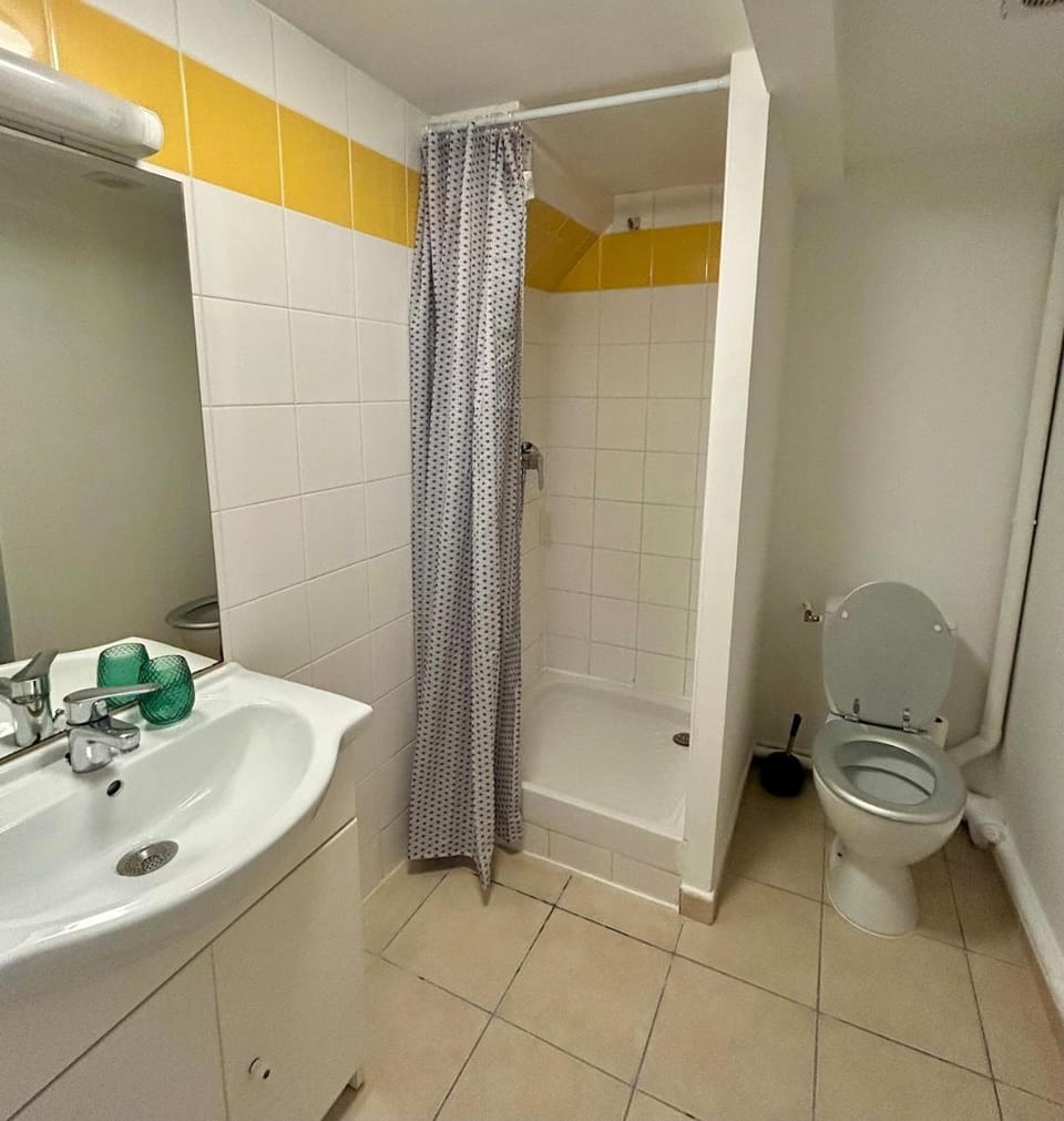 Shower, Toilet, towels