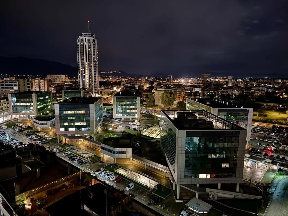 Night, Neighbourhood, City view, Street view