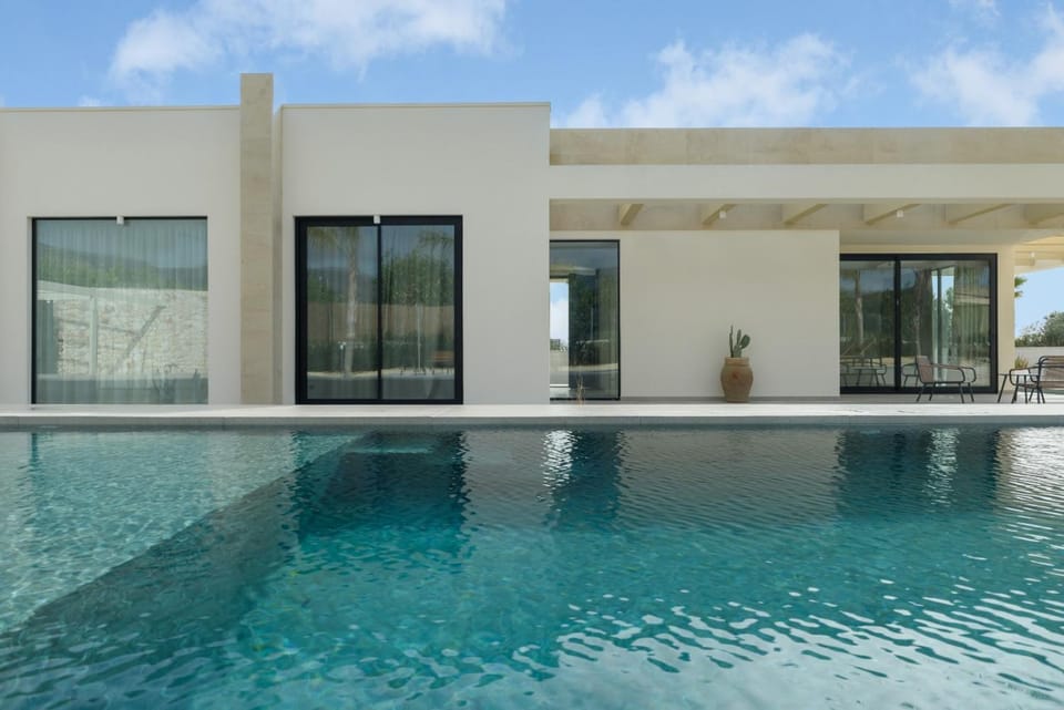 Property building, Patio, Pool view, Swimming pool