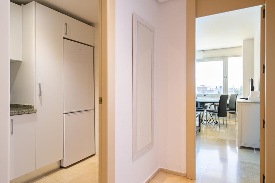 Living room, Communal kitchen