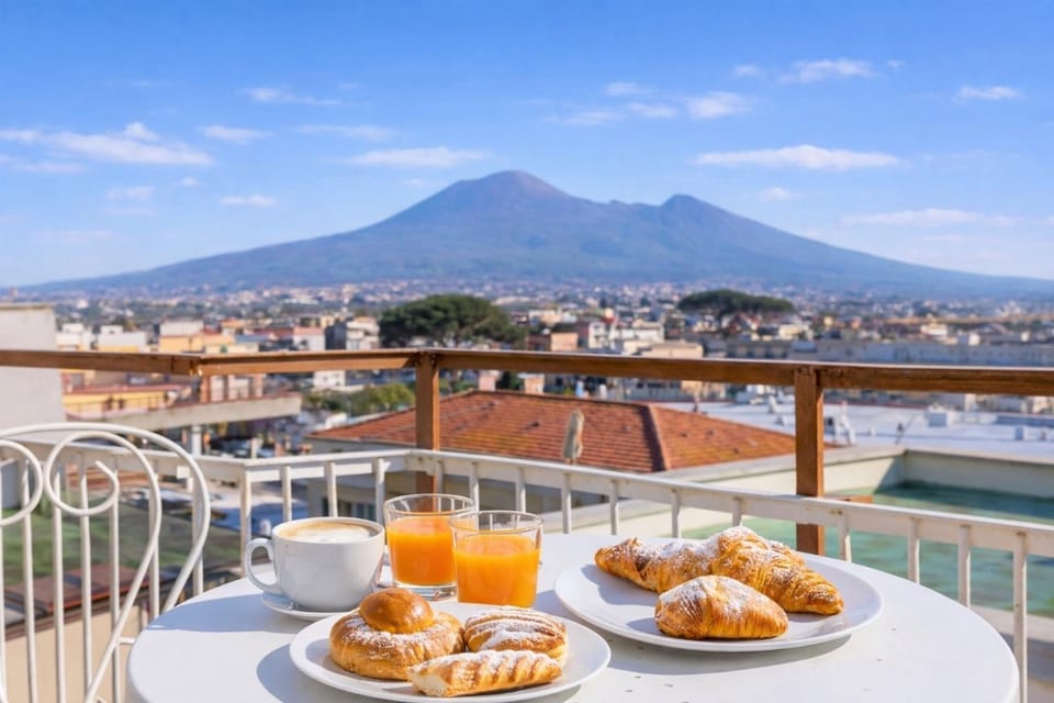 Natural landscape, View (from property/room), Balcony/Terrace, Mountain view, Breakfast