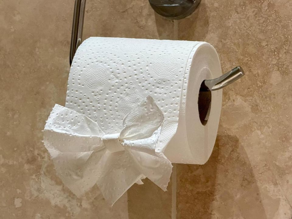 Bathroom, towels
