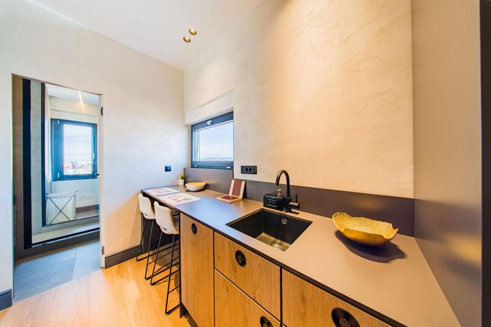 Kitchen or kitchenette, Seating area, dishwasher