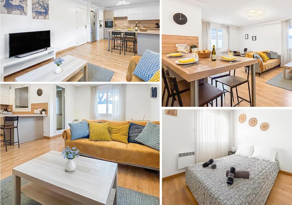 Communal lounge/ TV room, Bed, TV and multimedia, Kitchen or kitchenette, Photo of the whole room, Seating area, Dining area, Bedroom