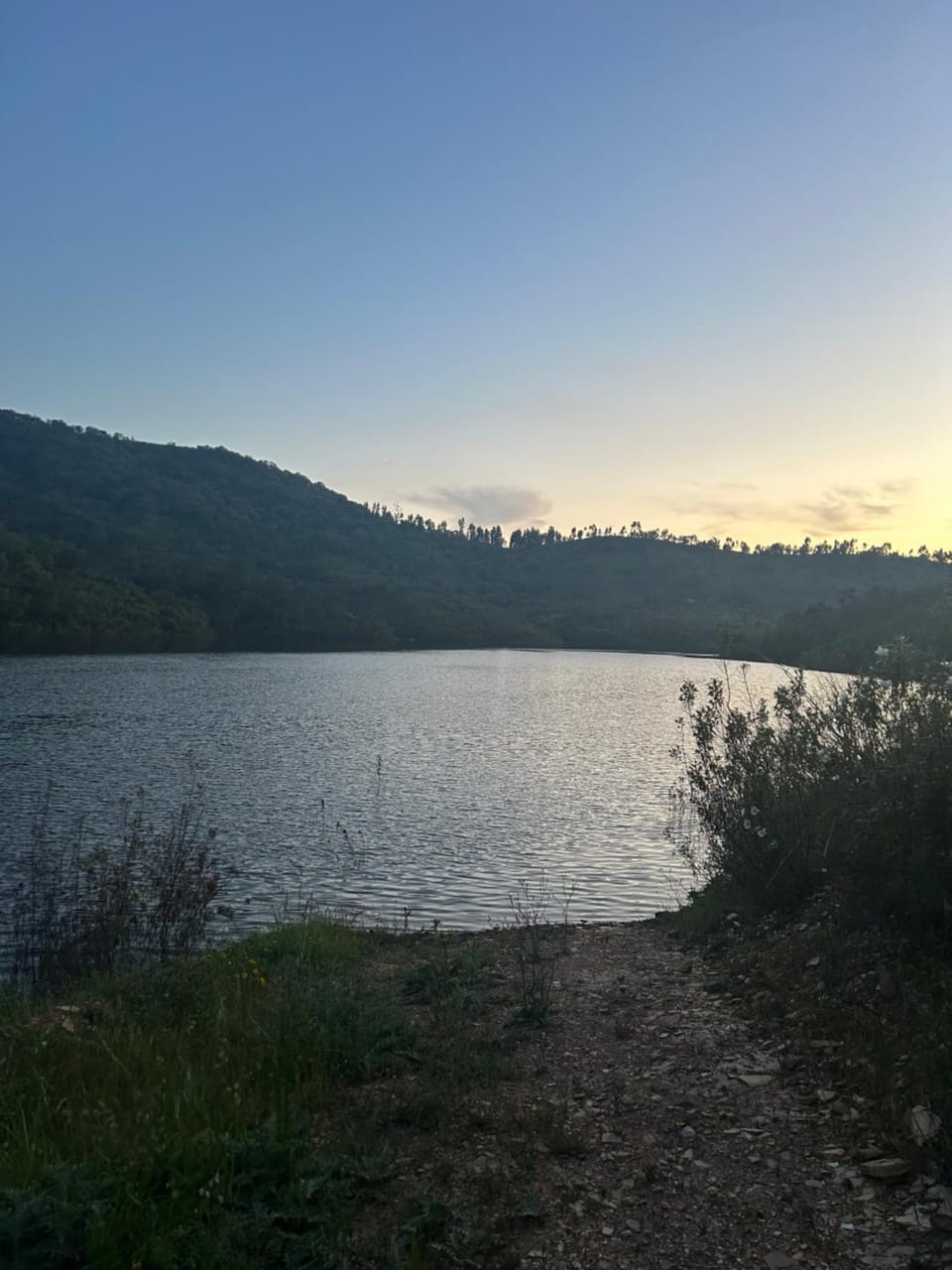 Natural landscape, Lake view, Sunset