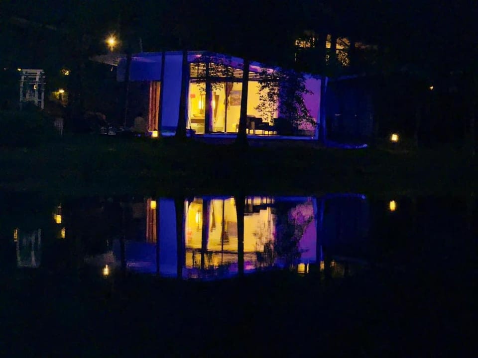 Night, Garden, Garden view