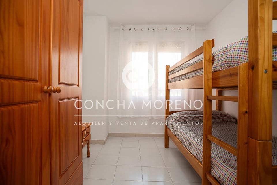 Bed, Photo of the whole room, Bedroom, bunk bed, wardrobe