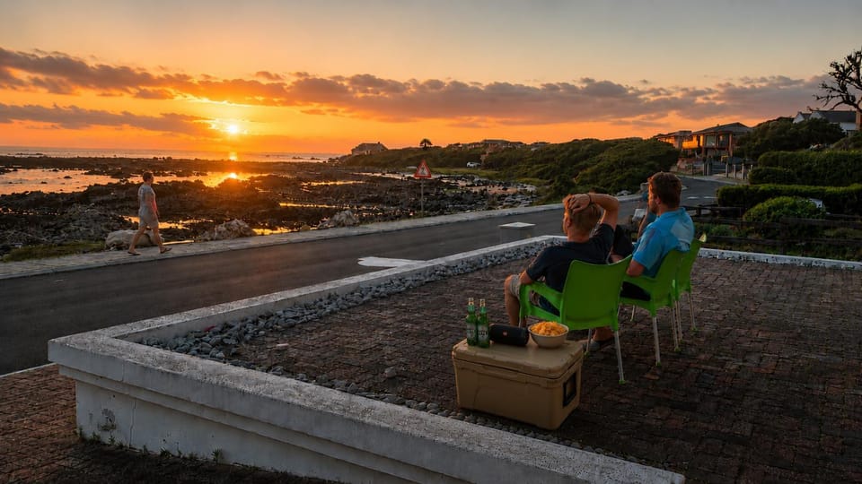 People, Natural landscape, Sea view, Sunset