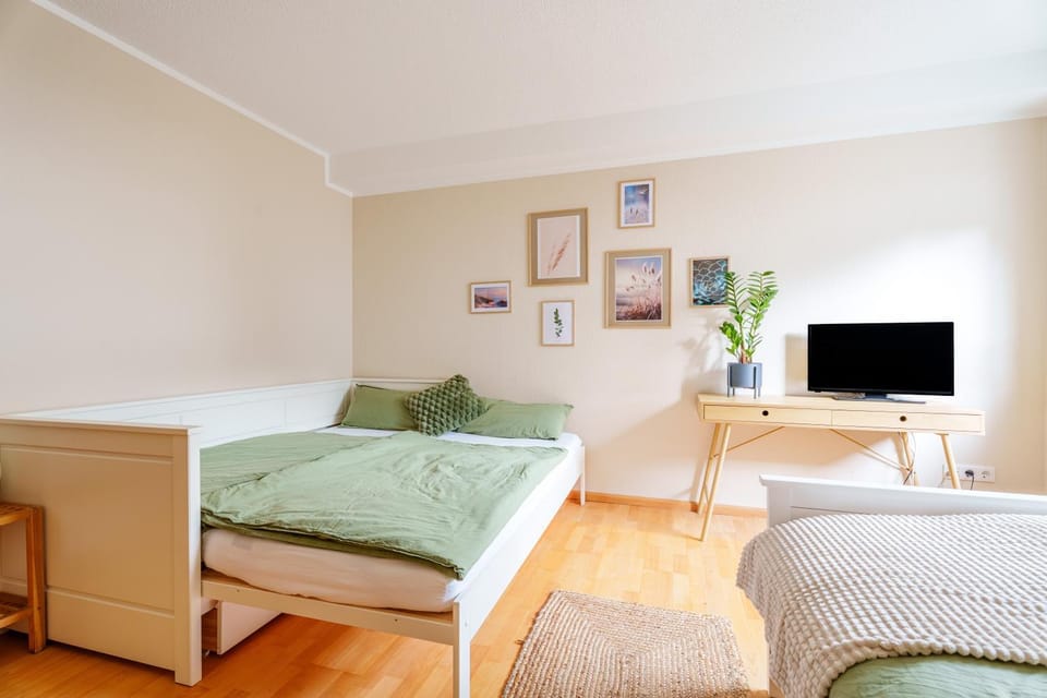 Property building, Living room, Bedroom