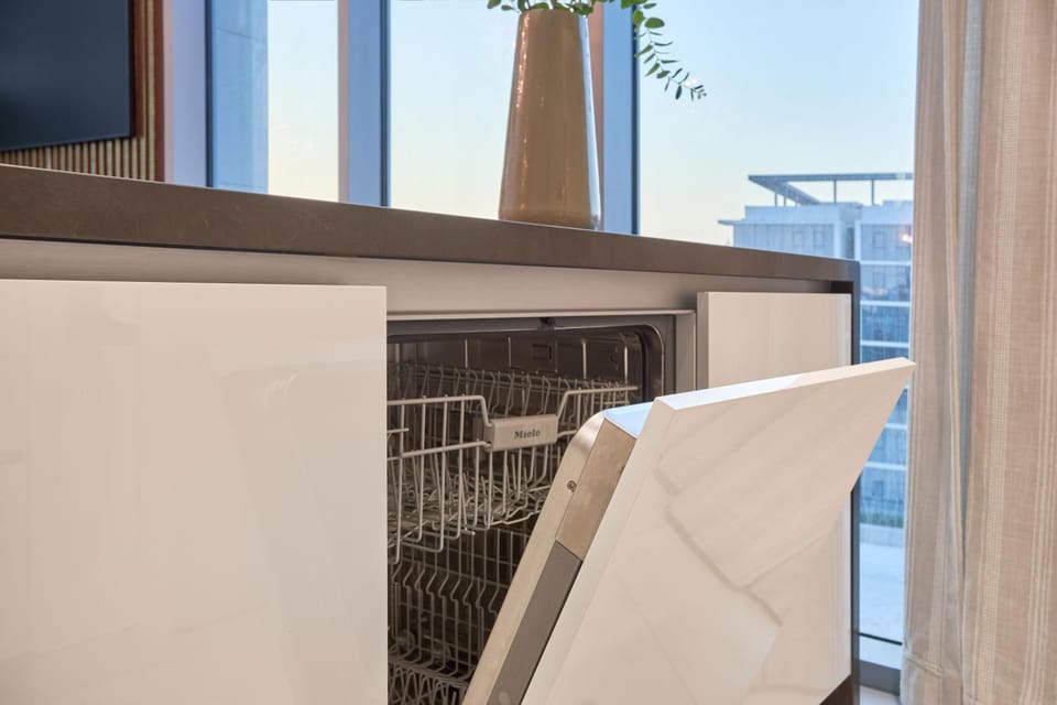 Waterfront 2BR District One Residence - Near Downtown and Lagoon Apartment in Dubai