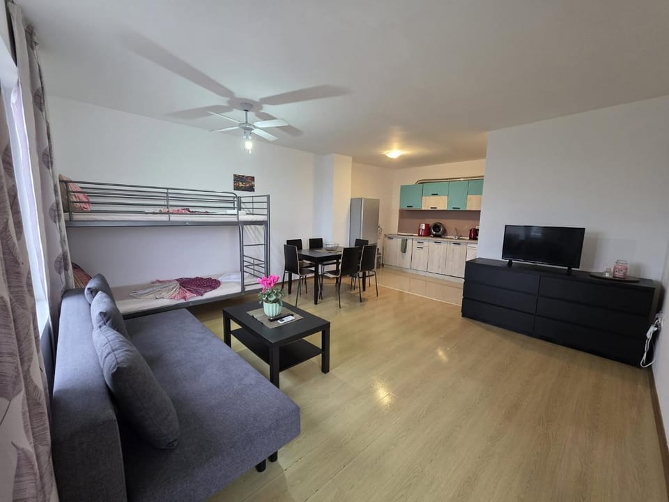 Communal lounge/ TV room, Kitchen or kitchenette, Living room, Seating area, Dining area