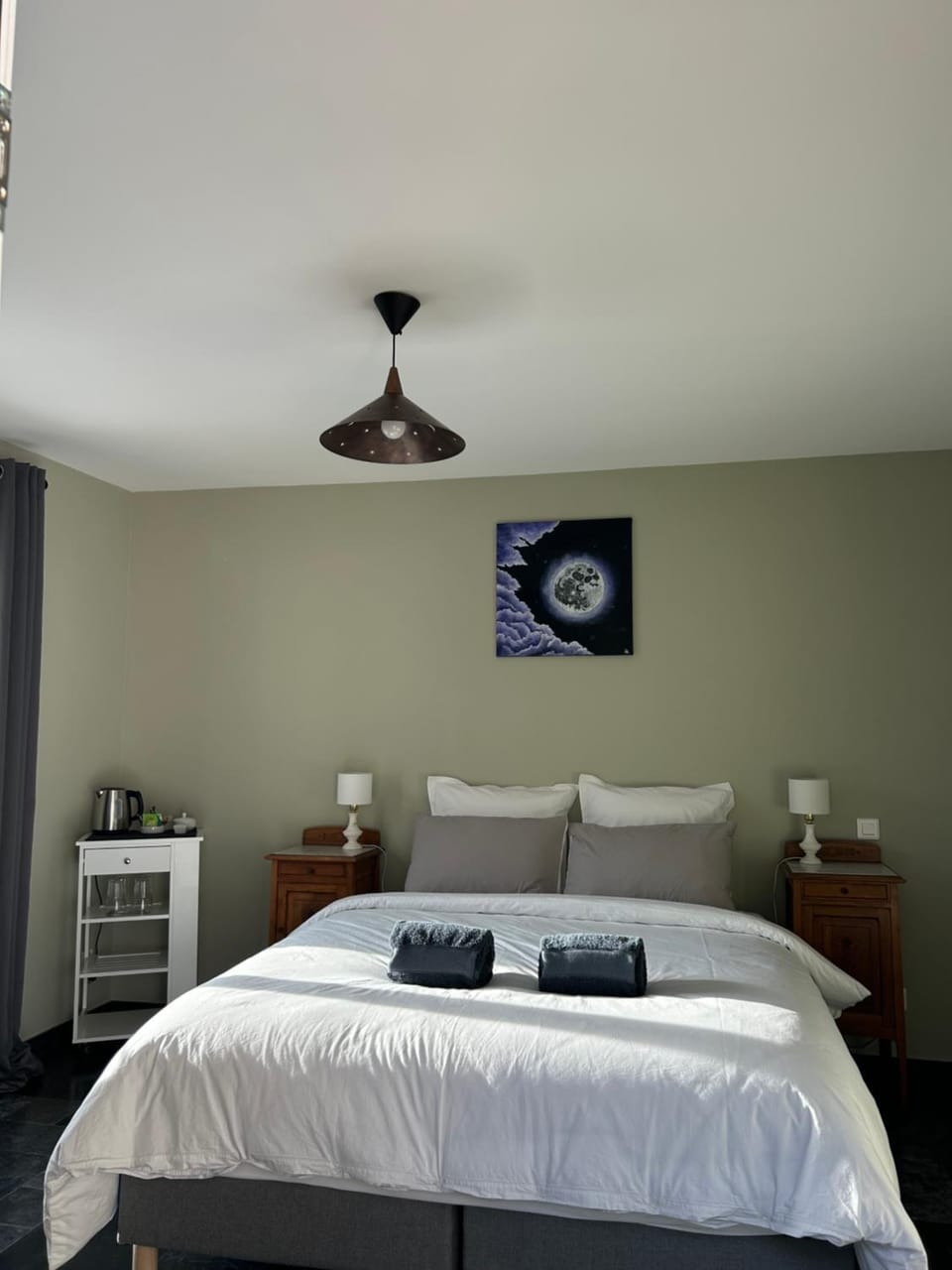 Bed, Photo of the whole room, Bedroom, Pool view