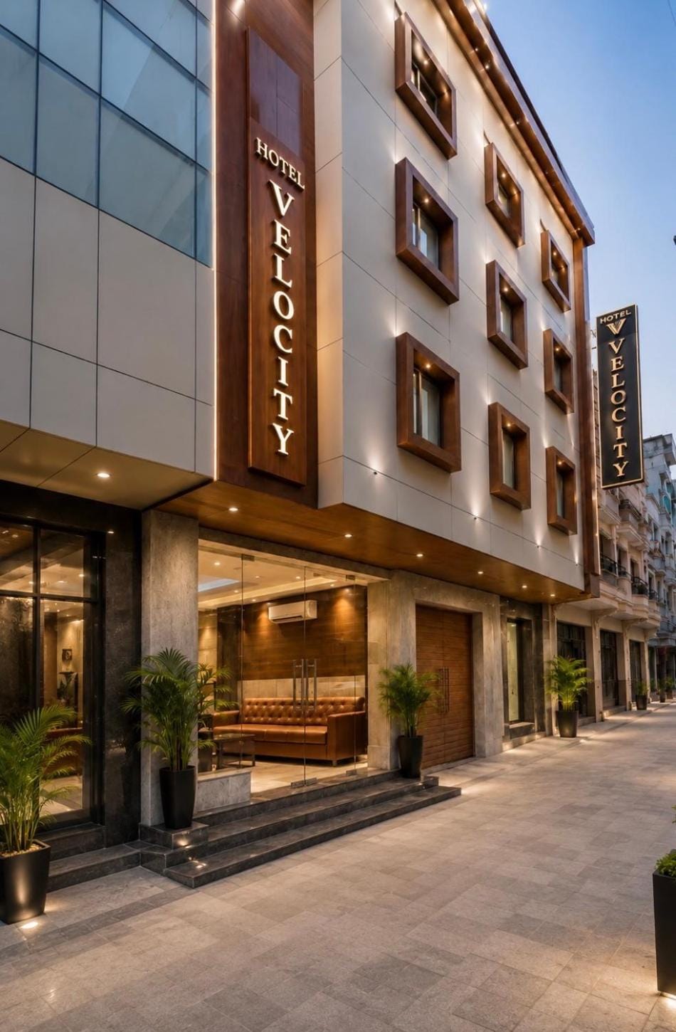 Property building, City view, Location, Parking