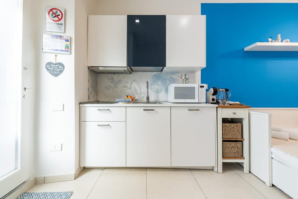 Kitchen or kitchenette, minibar, stove