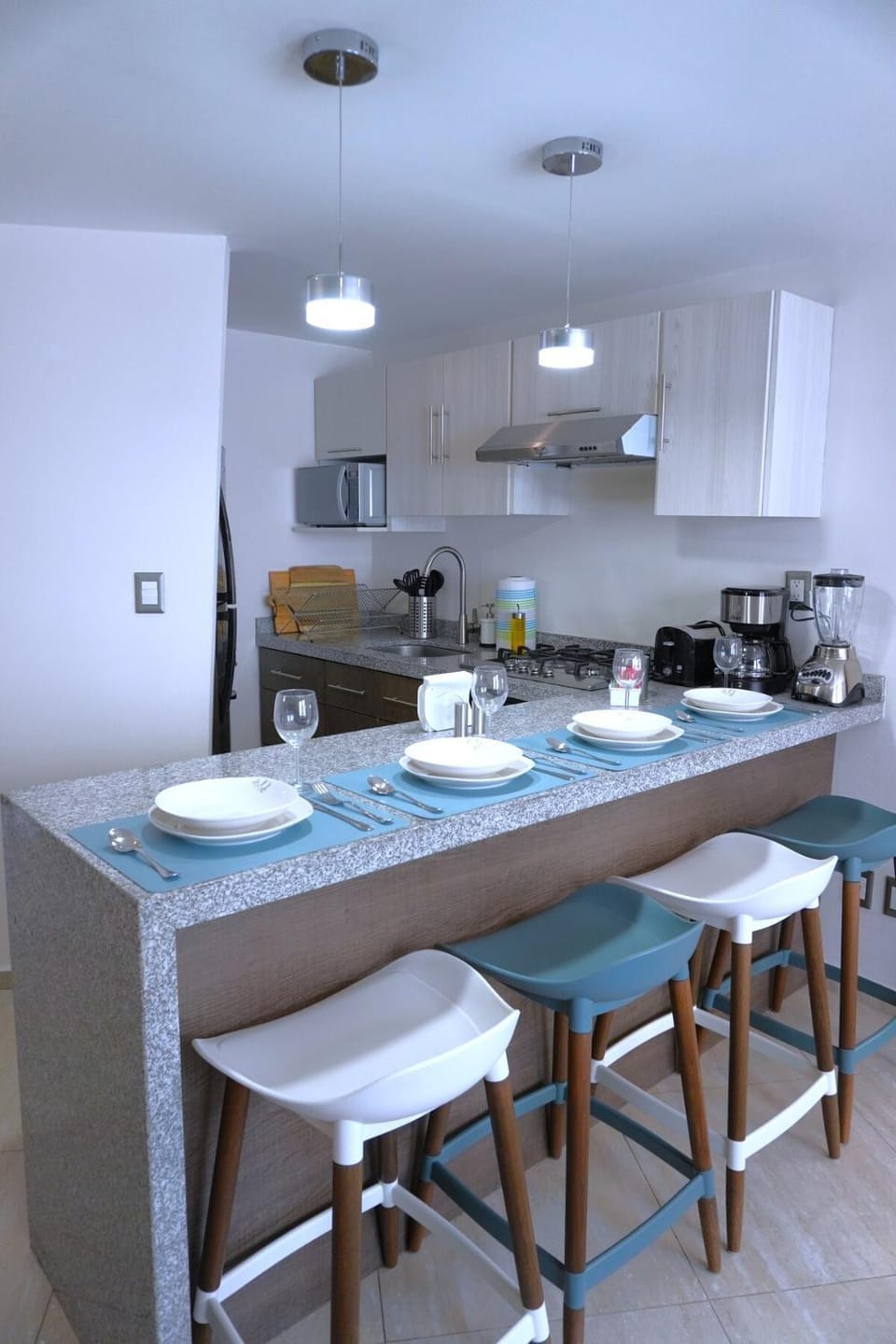 Kitchen or kitchenette, Dining area, toaster