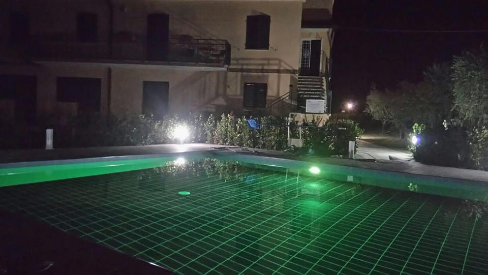 Night, Pool view