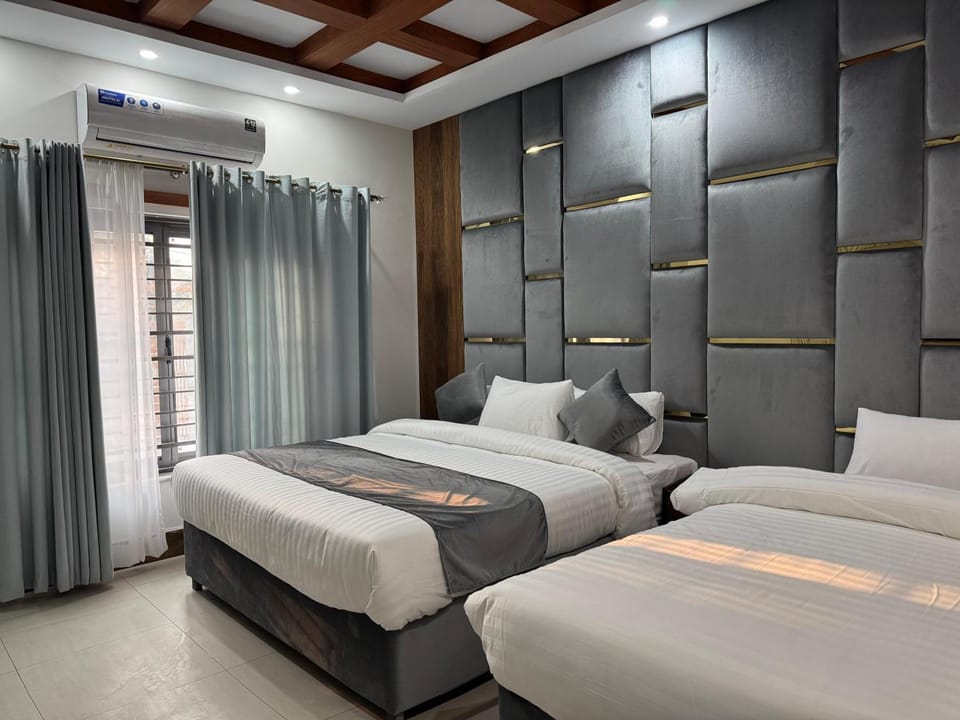 Bed, Bedroom, air conditioner