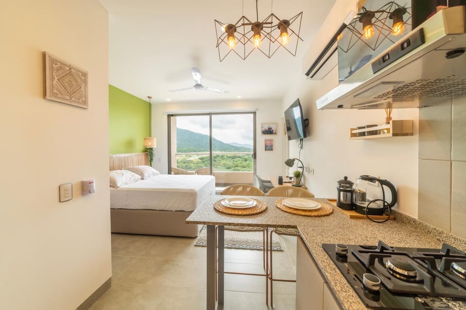 Food close-up, Photo of the whole room, Dining area, air conditioner