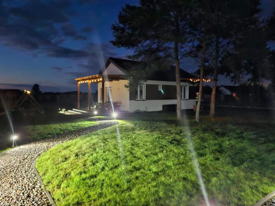 Property building, Night, Natural landscape, Garden, Garden view