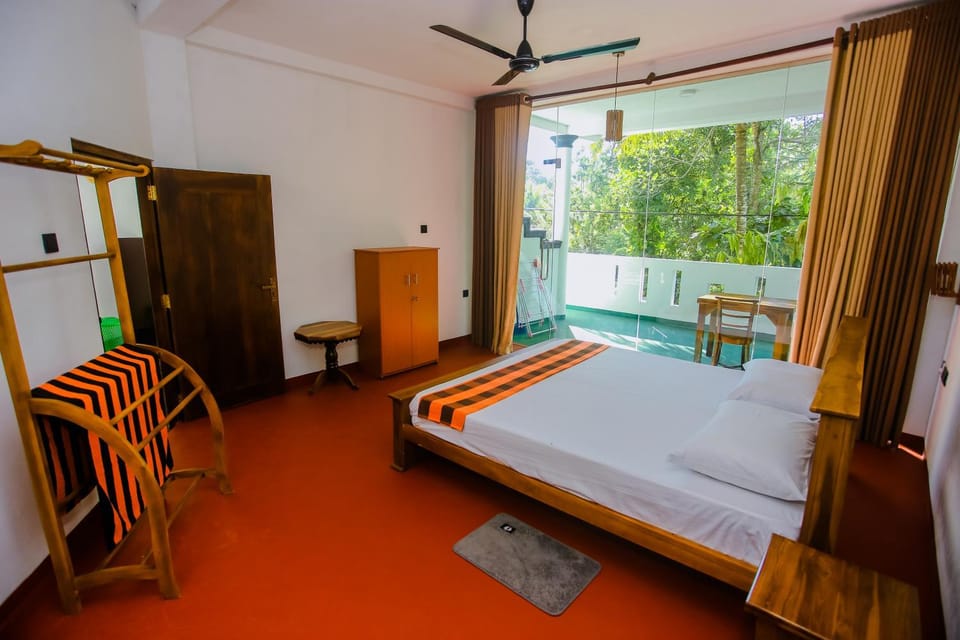 Bed, Photo of the whole room, Bedroom, fireplace