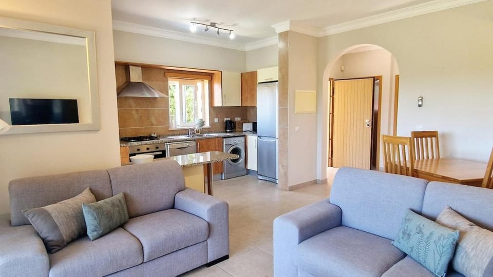 Living room, kitchen