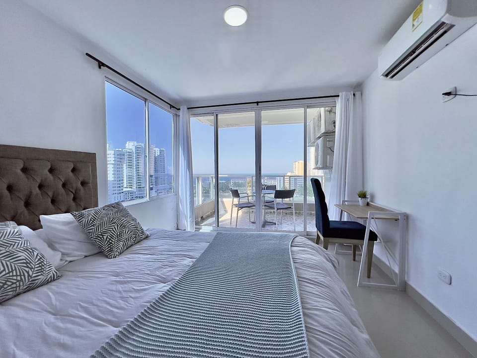 Apartamento con vista al mar - Riviera Mulata Beach Apartment in Cartagena