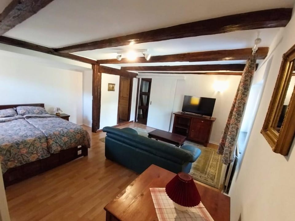 Communal lounge/ TV room, Bed, TV and multimedia, Photo of the whole room, Seating area, Bedroom