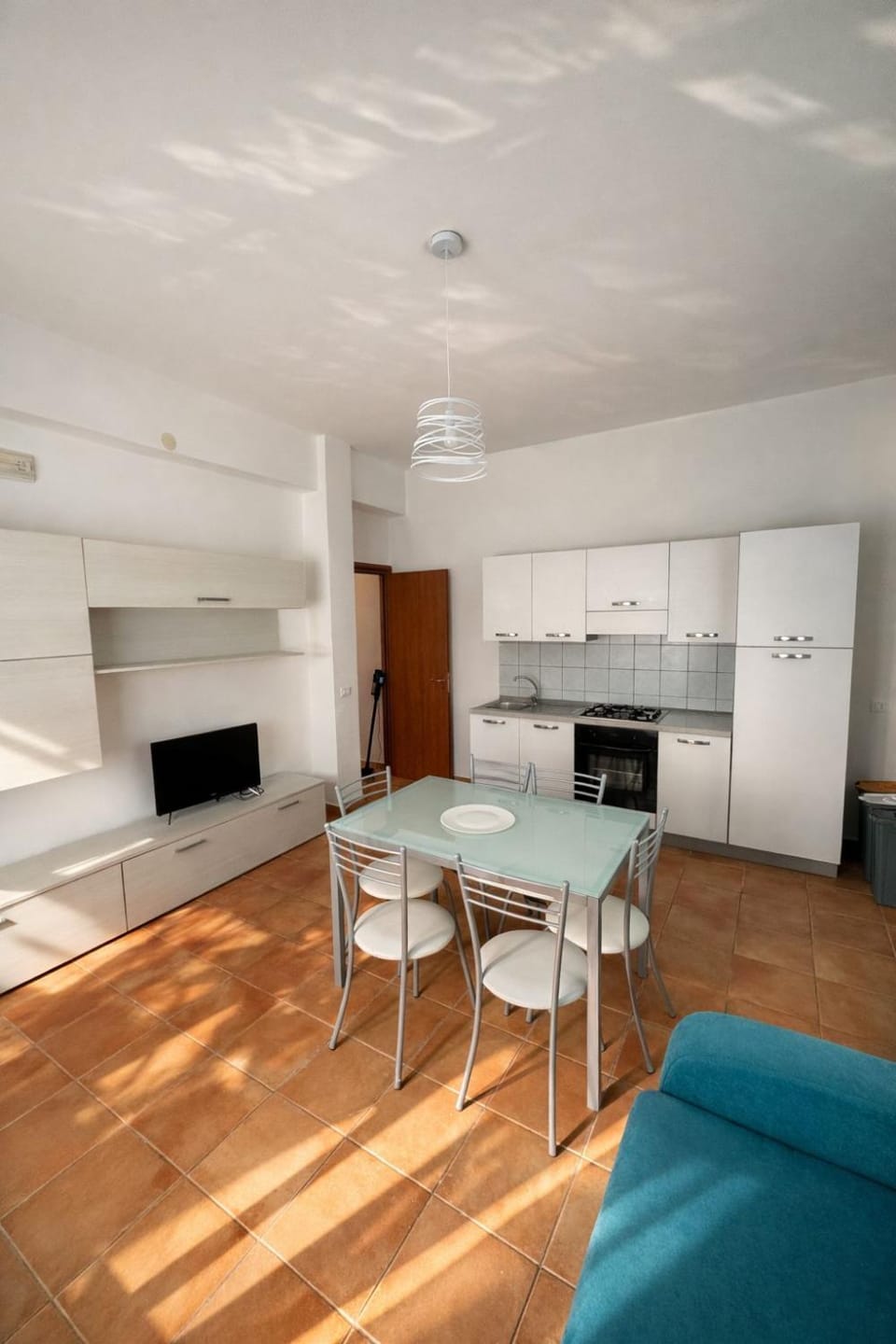 Living room, kitchen