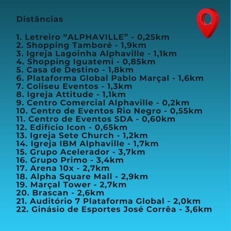 Flat Executivo no Comfort Alphaville com recepção 24 horas Apartment in Santana de Parnaíba