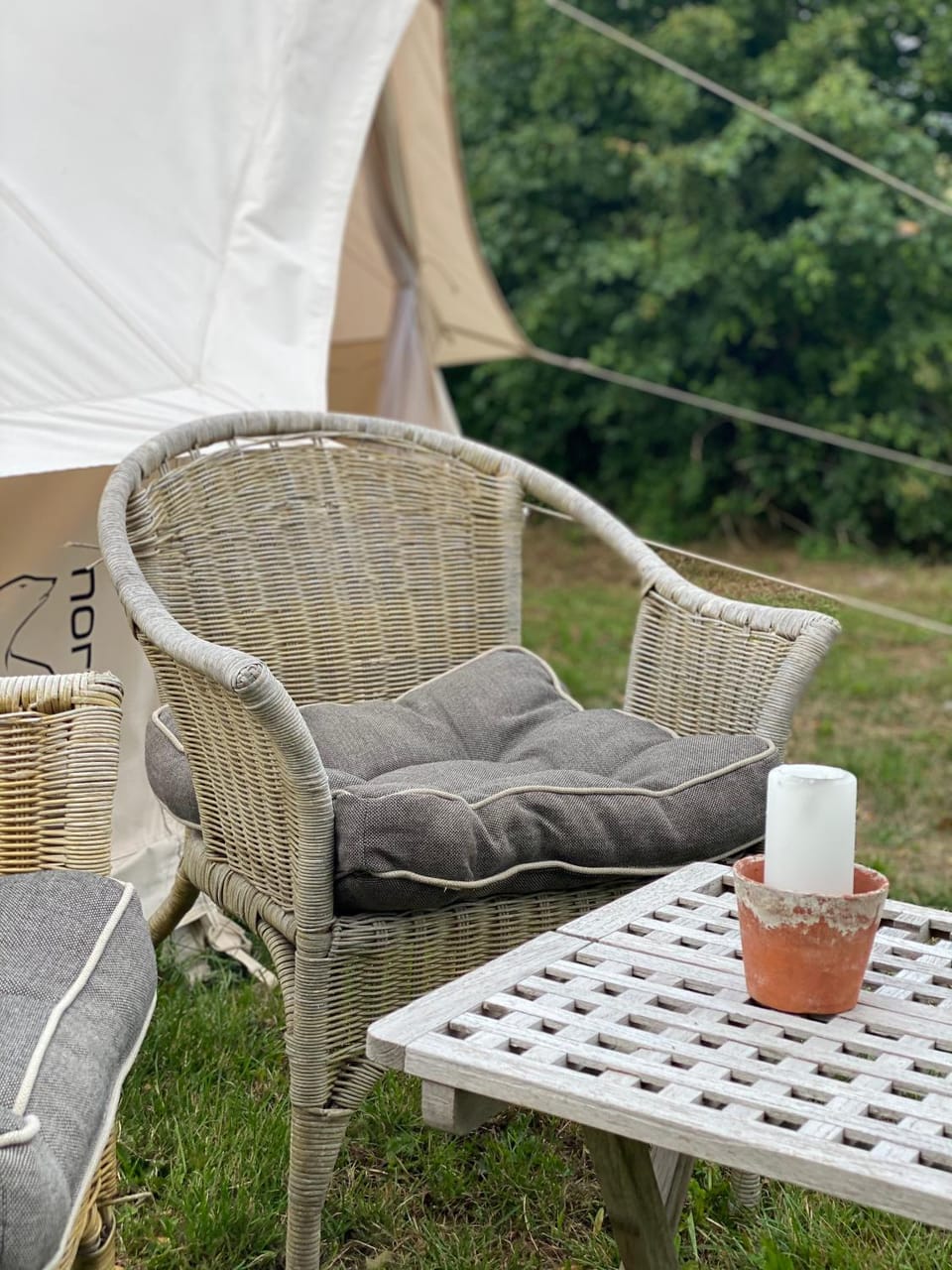 Romantic glamping in the forest near a sandy beach Luxury tent in Zealand