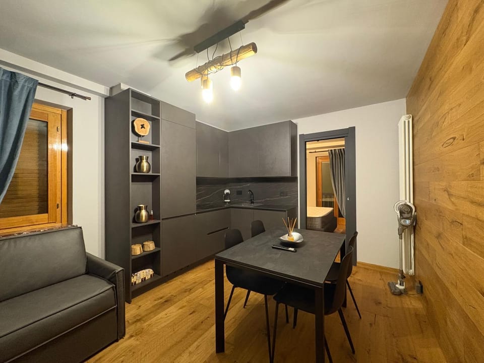 Living room, kitchen