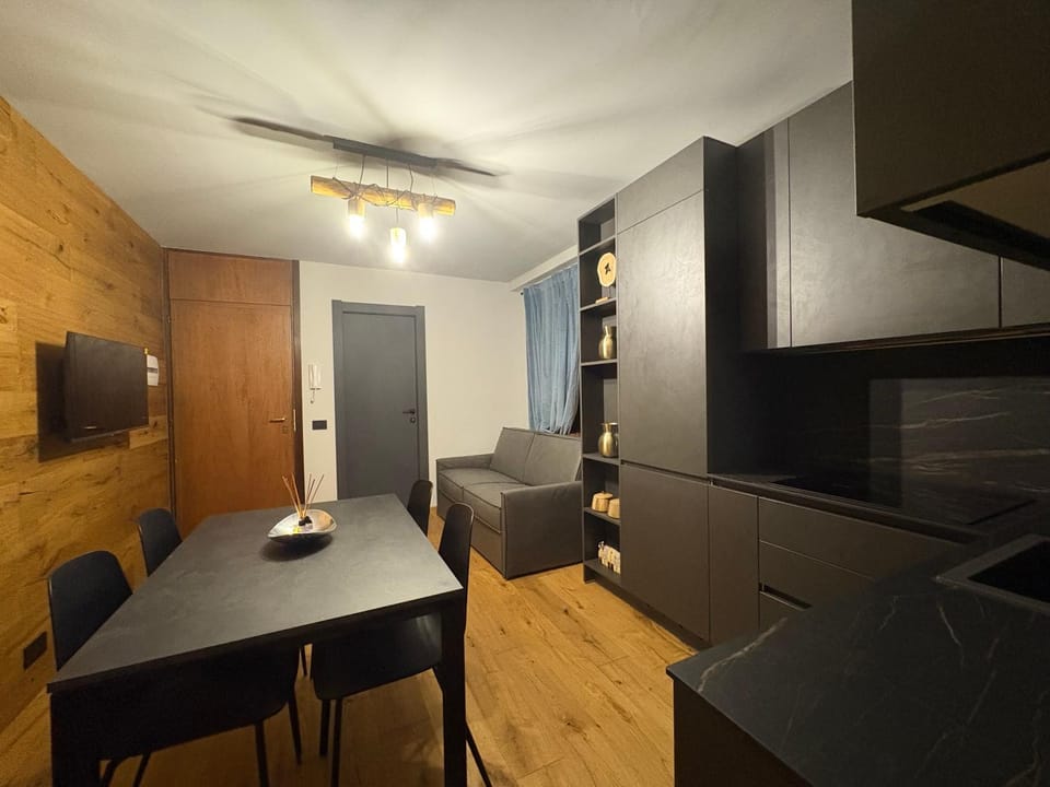 Living room, kitchen