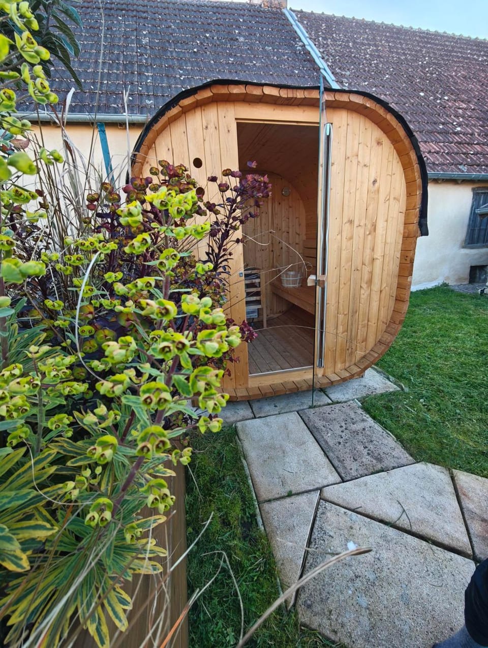 Sauna, Garden view