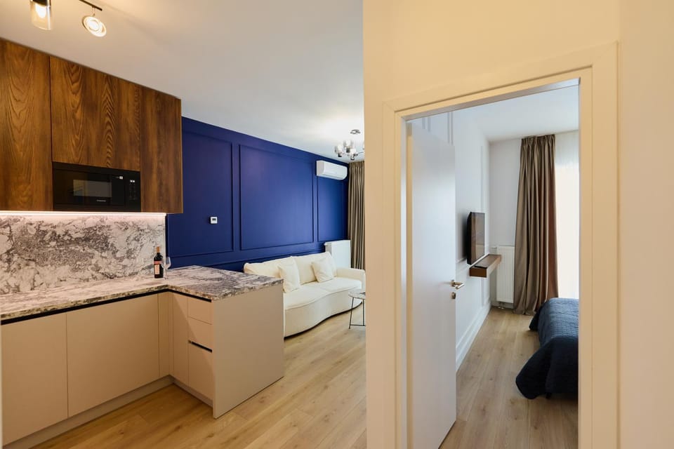 Kitchen or kitchenette, Living room, Bedroom
