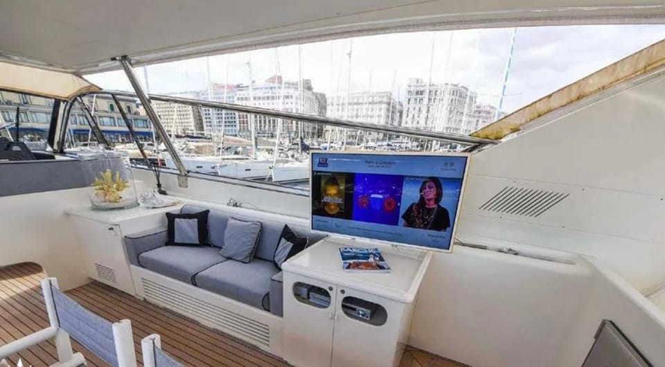 Private Yacht Monaco Docked boat in Quai Louis II