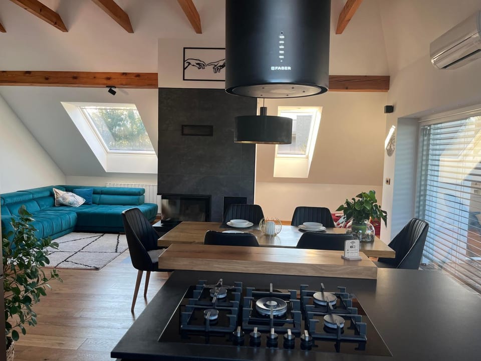 TV and multimedia, Kitchen or kitchenette, Living room, Seating area, Dining area, air conditioner