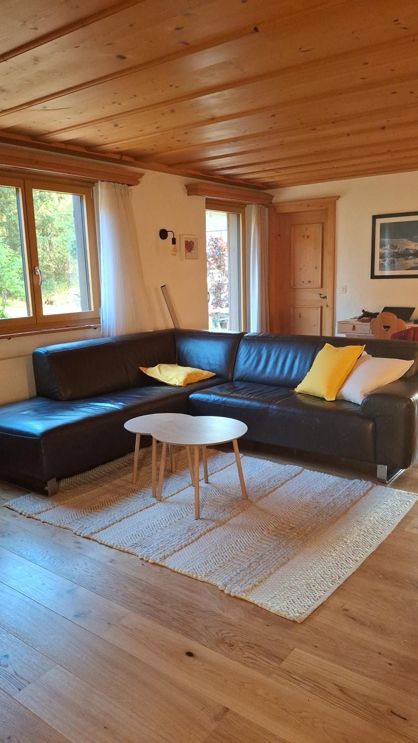 Chalet Type Apartment with garden Apartment in Canton of Grisons
