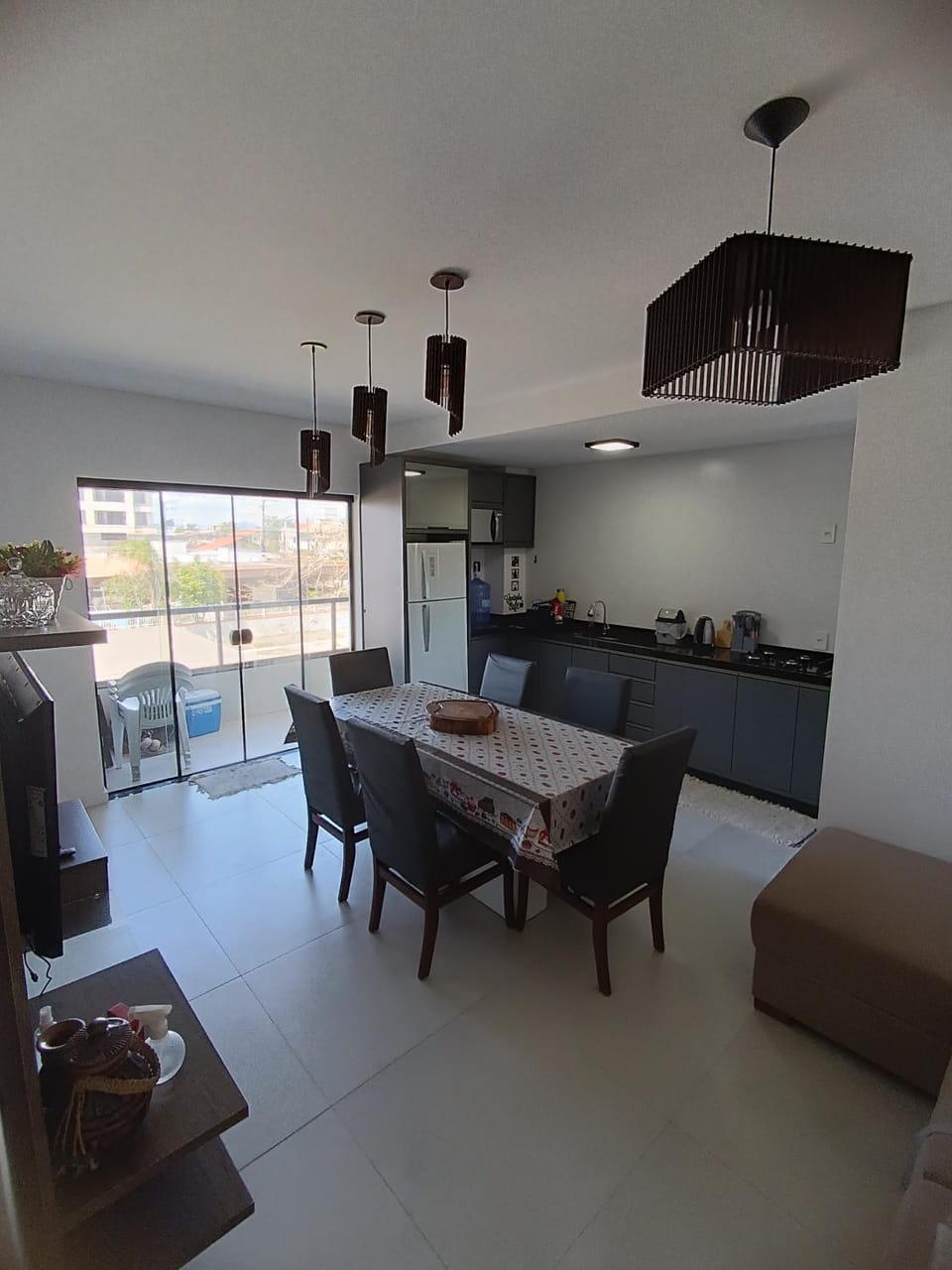 Living room, Communal kitchen