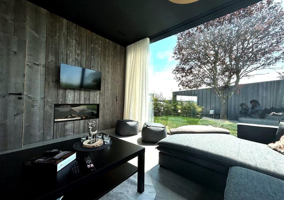 Living room, fireplace