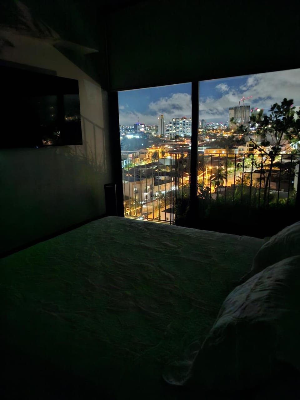 Bedroom, City view