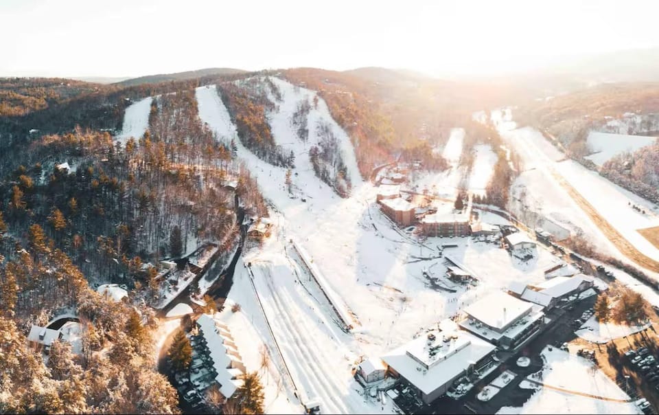 Activities, Winter, Skiing, Mountain view