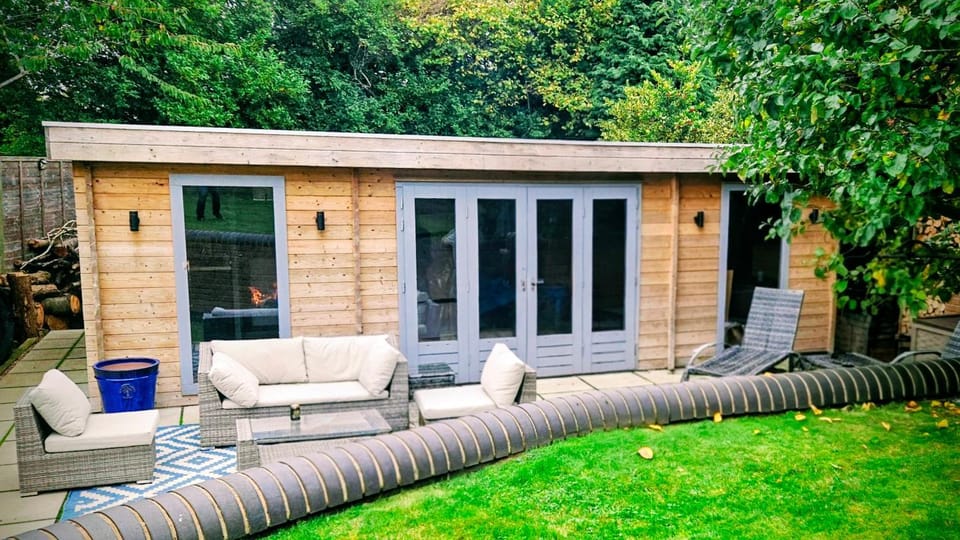 Property building, Seating area, Garden view