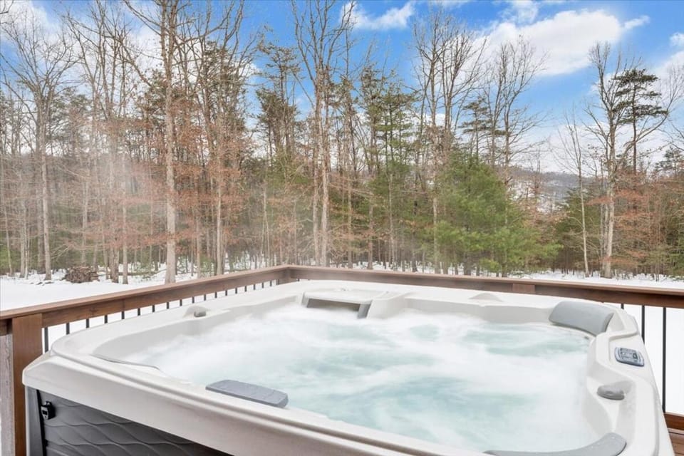 Modern Mountain Cabin, Hot Tub, Hot Springs, VA Cabin in Shenandoah Valley