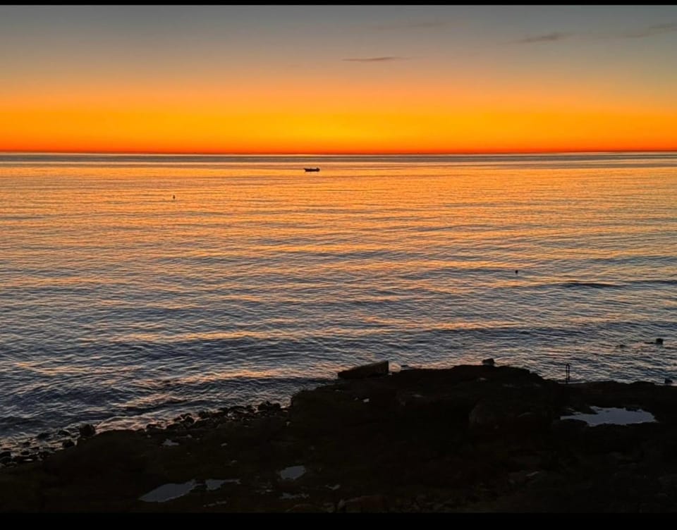 Natural landscape, Beach, Sea view, Sunset