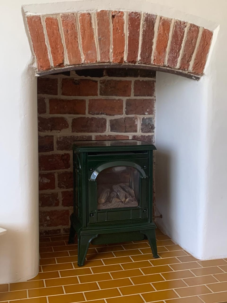 Living room, fireplace