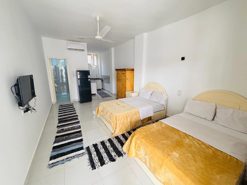 Communal lounge/ TV room, Bed, TV and multimedia, Bedroom, air conditioner
