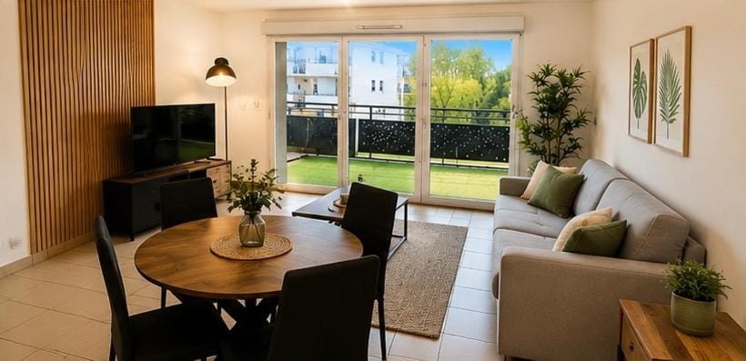 Patio, TV and multimedia, Living room, Dining area